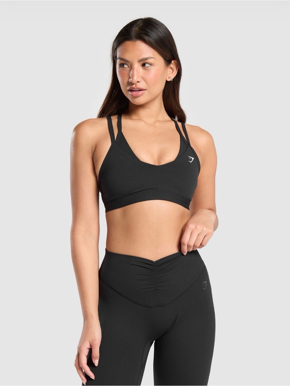 Gymshark Black Double-Strap Sports Bra